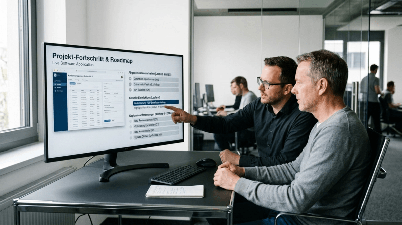 Ihre Software entwickelt sich weiter – gemeinsam mit Ihrem Unternehmen.